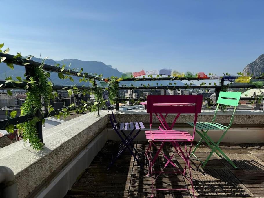 Le Rooftop Calme Et Terrasse A 1 Minute De La Gare Гренобль Экстерьер фото